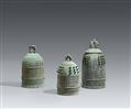 Three bronze temple bells (bonshō). 19/20th century - image-1