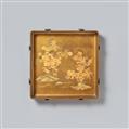 A large makie lacquer tray for kimono. Late 19th century - image-1