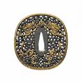 Tsuba. Eisen. Nanban-Arbeit. 17./18. Jh. - image-1