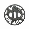 A large Echizen iron tsuba. Edo period - image-1