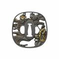 A iron Tetsugendō tsuba. 18th/19th century - image-1