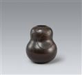 A bronze double gourd vase. Early 20th century - image-1