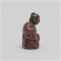 A boxwood netsuke of a nodder. 19th century - image-6