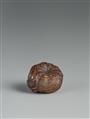 A Tanba boxwood netsuke of a dragon inside a mikan. Mid-19th century - image-2