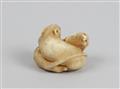 Netsuke zweier Ratten. Elfenbein. Spätes 19. Jh. - image-5