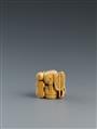 An ivory netsuke of a group of toys. Second half 19th century - image-3