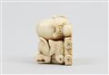 An ivory netsuke of a group of toys. Second half 19th century - image-10