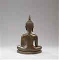 A Thai bronze figure of Buddha Maravijaya. 19th century or earlier - image-2