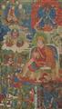 A Tibetan thangka of Lobma Yudra Nyingpo. 18th century - image-1