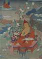 Five Tibetan thangka of Acaryas. Late 19th century - image-2