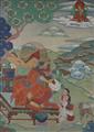 Five Tibetan thangka of Acaryas. Late 19th century - image-8