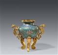 A large cloisonné enamel incense burner. 18th century - image-2