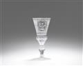 An opulent Silesian cut glass goblet - image-2