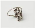 An Art Déco platinum 14k white gold and diamond ring. - image-2