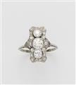 An Art Déco platinum 14k white gold and diamond ring. - image-1