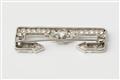 A platinum 18k white gold and diamond Art Déco brooch. - image-2