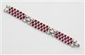 A magnificent platinum ruby and diamond Art Déco bracelet, ca. 1925. - image-2