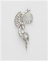 A platinum and diamond brooch. - image-1