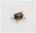 An 18k gold enamel and diamond turtle brooch. - image-1