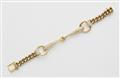 An 18kt yellow gold and diamond bridle bracelet. - image-1