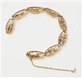 An 18 K gold and diamond Belle Epoque bracelet - image-2