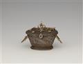 A parcel gilt Renaissance silver miniature basket - image-3