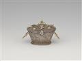 A parcel gilt Renaissance silver miniature basket - image-1