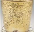 An unusual Dresden silver gilt beaker and cover - image-6