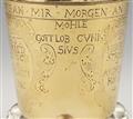 An unusual Dresden silver gilt beaker and cover - image-7