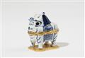 A Chinese Wanli porcelain luduan incense burner in ormolu mountings - image-1