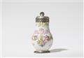 A Frankfurt faience jug with angel's head, fruit and flower motifs - image-1