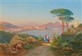 Guglielmo Giusti - Ansicht der Bucht von Neapel
Anicht von Pompei mit dem Vesuv im Hintergrund - image-1