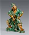 A sancai-glazed figure of lokapala. Ming dynasty, 16th century - image-1