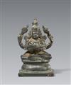 Vishnu mit Brahma. Bronze. Süd-Indien. 19. Jh. - image-1