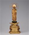 A gilded and lacquered wood figure of Amida Raigo. Edo period - image-2