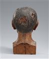 A polychromed wood head of an old man. Late 19th century - image-2