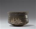 A large Nezumi-Shino chawan. Mino area, Owari province. Early Edo period, 17th century - image-5