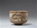 An E-Shino chawan. Mino area, Owari Province. Edo period - image-2