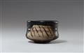 A large Kuro-Oribe chawan. Mino area, Owari province. Early Edo period, 17th century - image-2