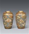 A pair of very fine Satsuma vases by Yabu Meizan. Osaka. Around 1900 - image-1