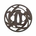 A large Choshu iron tsuba by Tomotsune I. Edo period, around 1700 - image-2