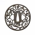 A large Choshu iron tsuba. Edo period - image-1