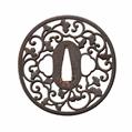 A large Choshu iron tsuba. Edo period - image-2