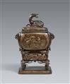 A bronze incense burner. Meiji period - image-1