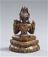 A Nepalese copper bronze figure of Shadakshari Avalokiteshvara. Around 12th century - image-2