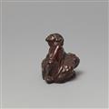 An Edo Miwa-style dark wood netsuke of Gama Sennin. 19th century - image-3