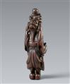 Netsuke eines sehr großen Shoki und oni. Holz. 18. Jh. - image-1