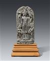 Stele des Vishnu. Schwarzer Phyllit. Nordost-Indien, Bihar. Pala-Zeit, 12. Jh. - image-1