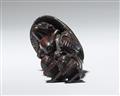 Netsuke des sogenannte Öldiebs (abura -bozu). Dunkles Holz. 19. Jh. - image-6