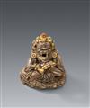 Seltene Silberfigur des Vajradaka. Details vergoldet. Tibet. 18./19. Jh. - image-2